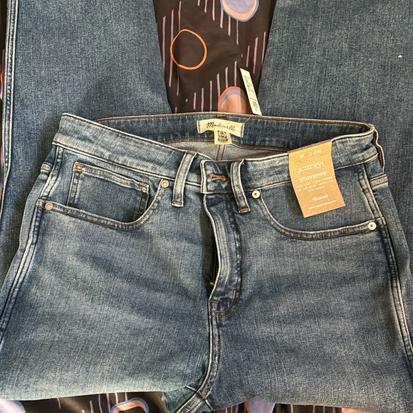 Madewell Curvy Stovepipe jeans 👖 size 14W NWT - Picture 3 of 6